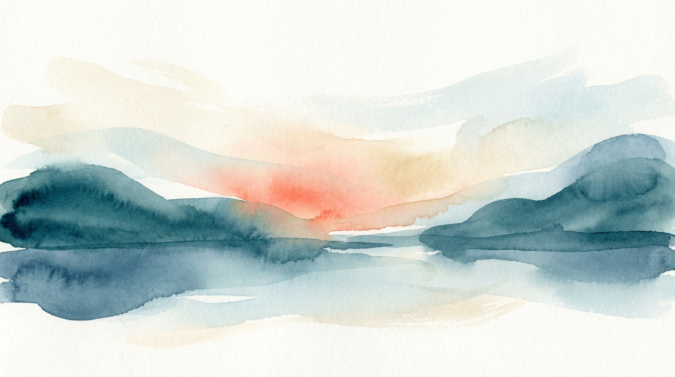 Calm harbor landscape